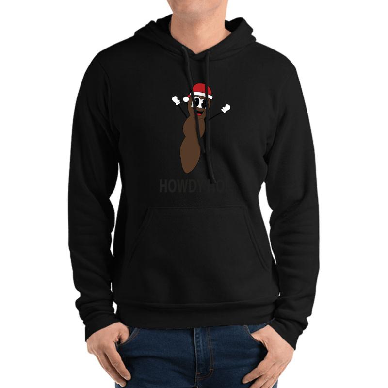 Trending Howdy Ho!-Mr Hanky Unisex Hooded Sweatshirt Men Black