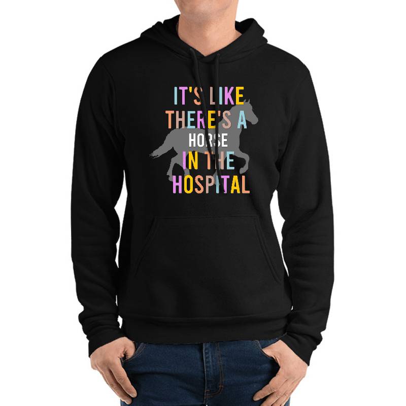 Horse In The Hospital Unisex V-Neck T-Shirts