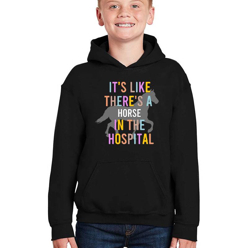 Horse In The Hospital Unisex V-Neck T-Shirts