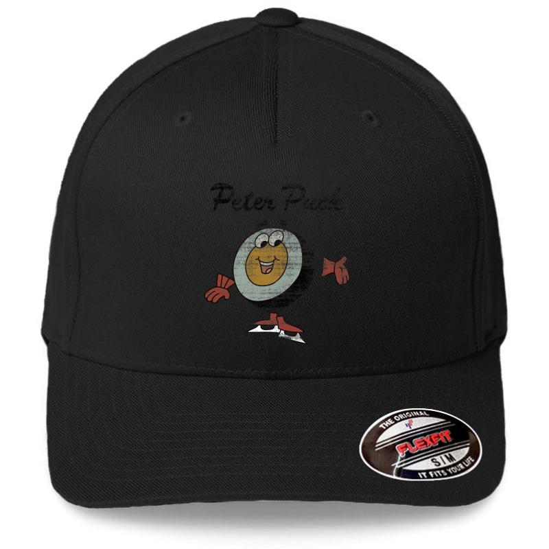 Vintage Peter Puck Flexfit Baseball Cap  Black