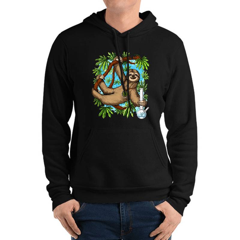 Sloth Weed Stoner Premium Flat Bill Snapback Caps