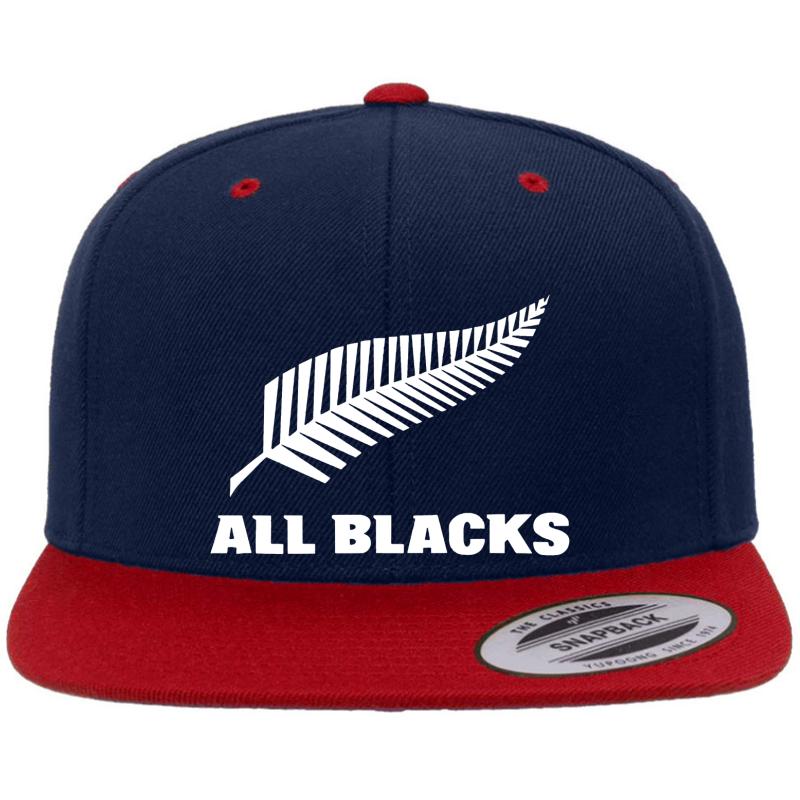 All Blacks Newzealand Rugby Premium Flat Bill Snapback Cap  Navy