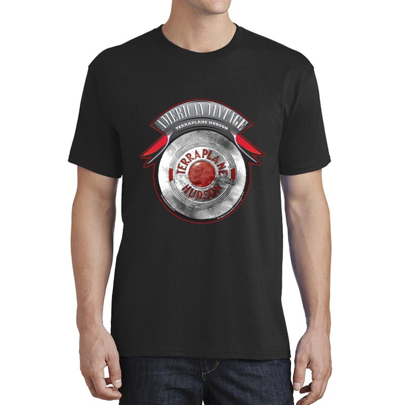 American Vintage Terra Plane Hudson Hubcap Unisex T-Shirt Men Black