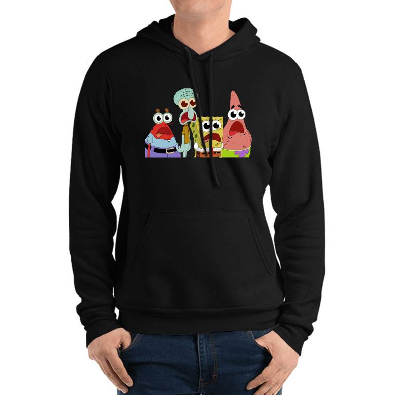 Big Eyed Spongebob Patrick Squidward And Mr. Krabs Youth T-Shirts