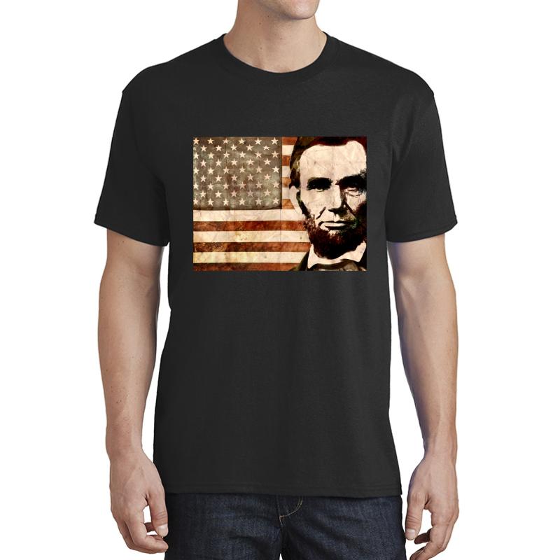 Abraham Lincoln Unisex T-Shirt Men Black