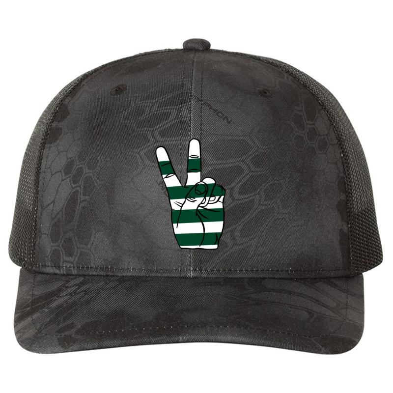 Adams State University - Adams State Grizzlies - Asu Richardson Premium Trucker Snapback Cap  Kryptek Typhon Black