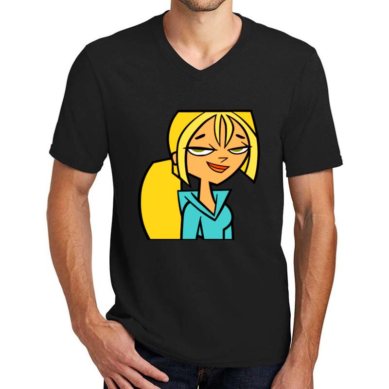 Total Drama - Bridgette Unisex V-Neck T-Shirt Men Black