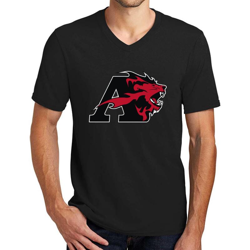 Albright College Unisex V-Neck T-Shirt Men Black