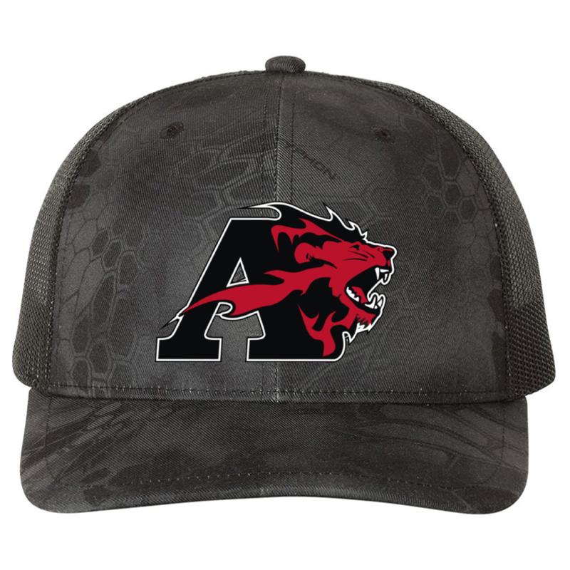 Albright College Richardson Premium Trucker Snapback Cap  Kryptek Typhon Black