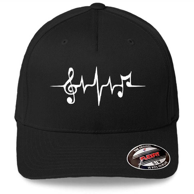 Music Pulse, Notes, Clef, Frequency, Wave, Sound, Dance Richardson Premium Trucker Snapback Caps