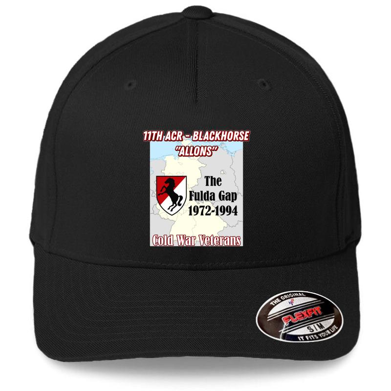 11Th Armored Cavalry Regiment - Army Fulda Gap Cold War Vets Flexfit Baseball Cap  Black