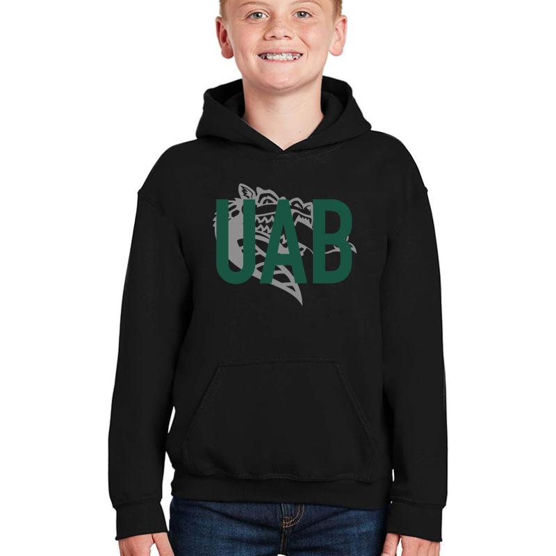 Uab Blaze - Green Youth Hooded Sweatshirt Boy Black