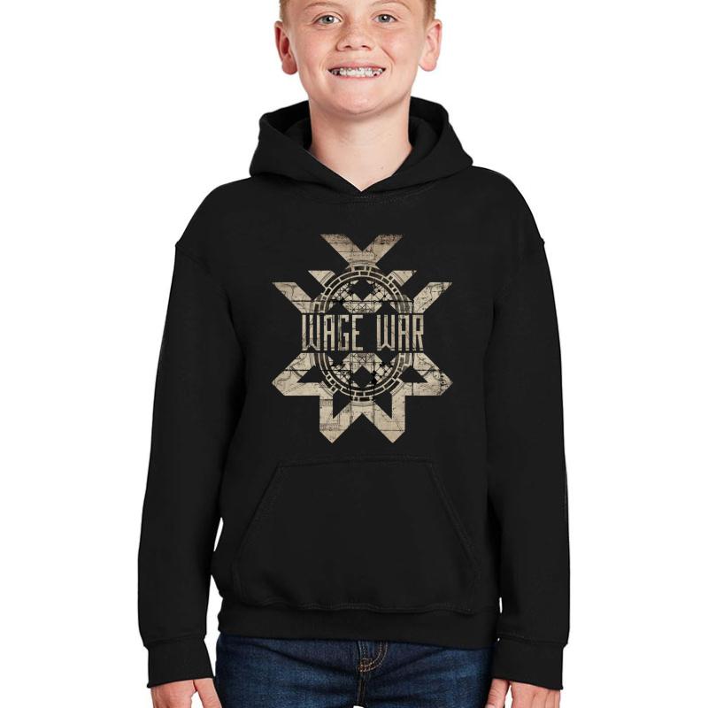 Wage War - Blueprints Logo Youth Hooded Sweatshirt Boy Black