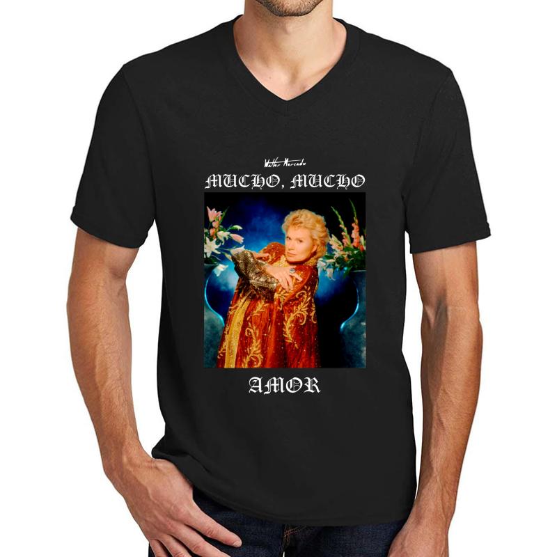 Walter Mercado Unisex V-Neck T-Shirt Men Black