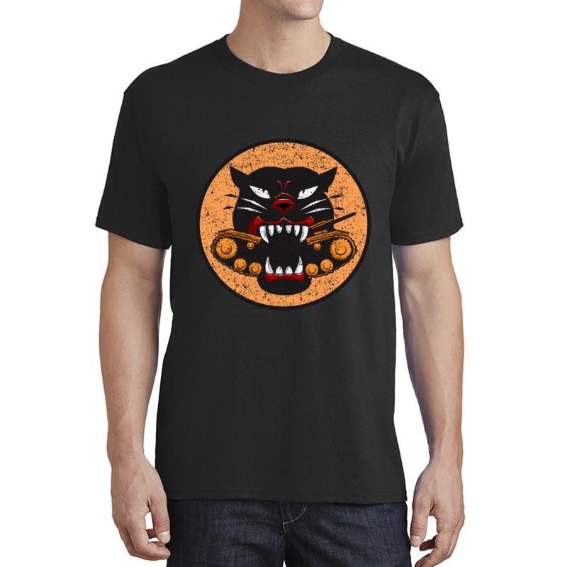 Ww2 Tank Destroyer Division Panther Patch Distressed Gear Unisex T-Shirt Men Black