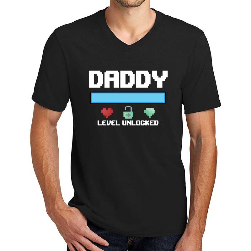 Daddy Gift Level Unlocked For A New Dad Gamer Richardson Premium Trucker Snapback Caps