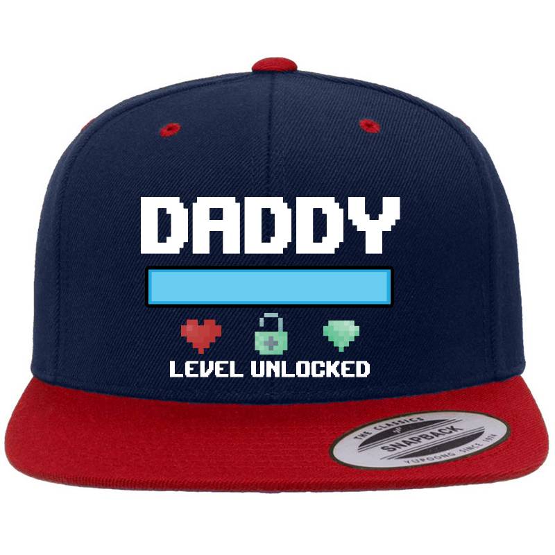 Daddy Gift Level Unlocked For A New Dad Gamer Richardson Premium Trucker Snapback Caps