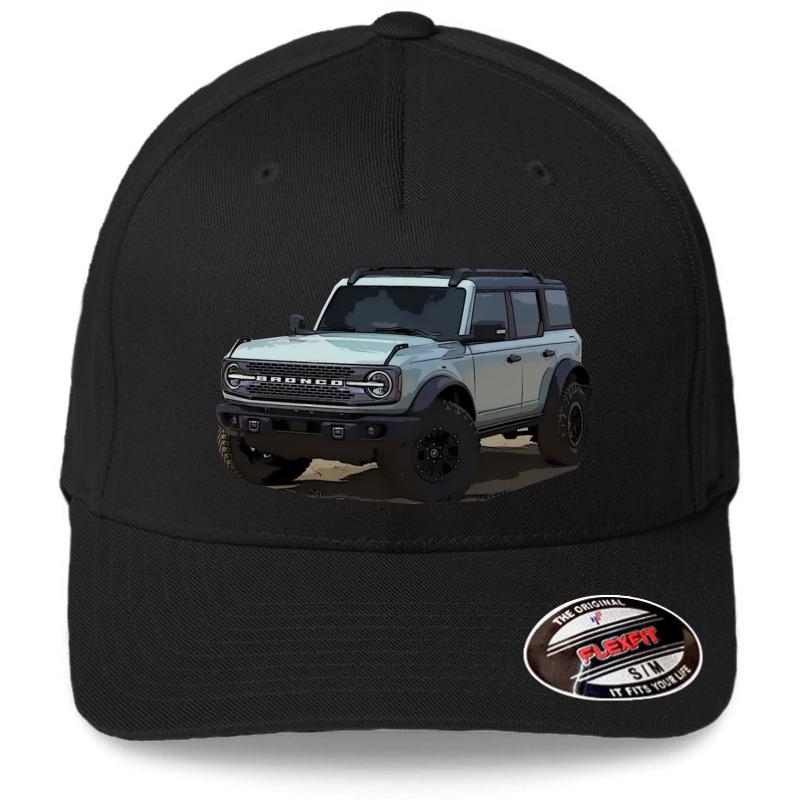 2021 Ford Bronco Area 51 Flexfit Baseball Cap  Black