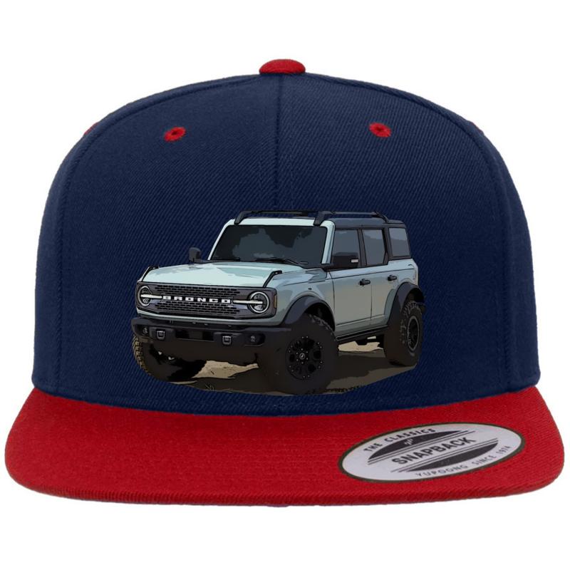 2021 Ford Bronco Area 51 Premium Flat Bill Snapback Cap  Navy