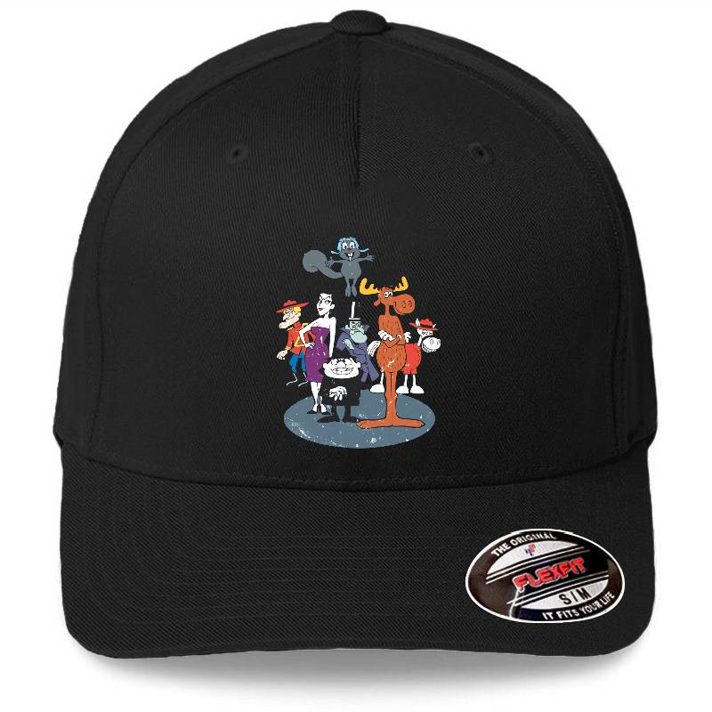 Rocky And Bullwinkle And Friends Richardson Premium Trucker Snapback Caps