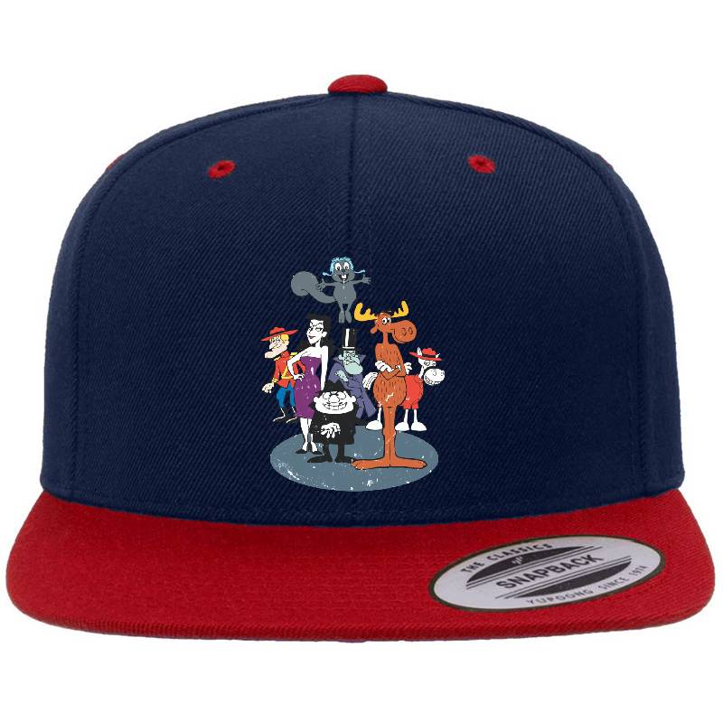Rocky And Bullwinkle And Friends Richardson Premium Trucker Snapback Caps