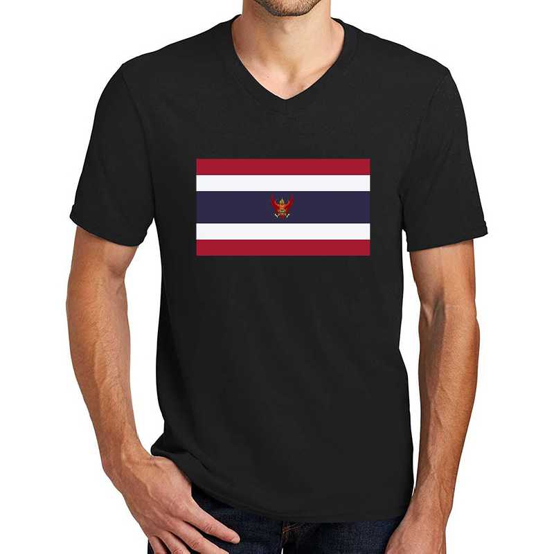 Thai rectangular flag with Emblem Unisex T-shirts