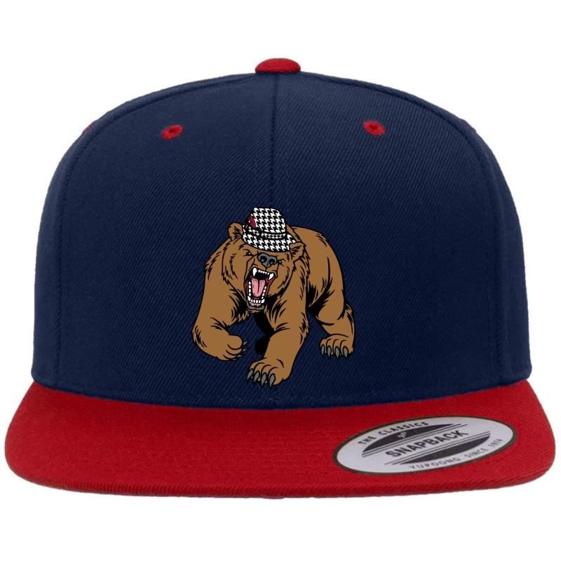 Alabama Bear Bryant Premium Flat Bill Snapback Cap  Navy