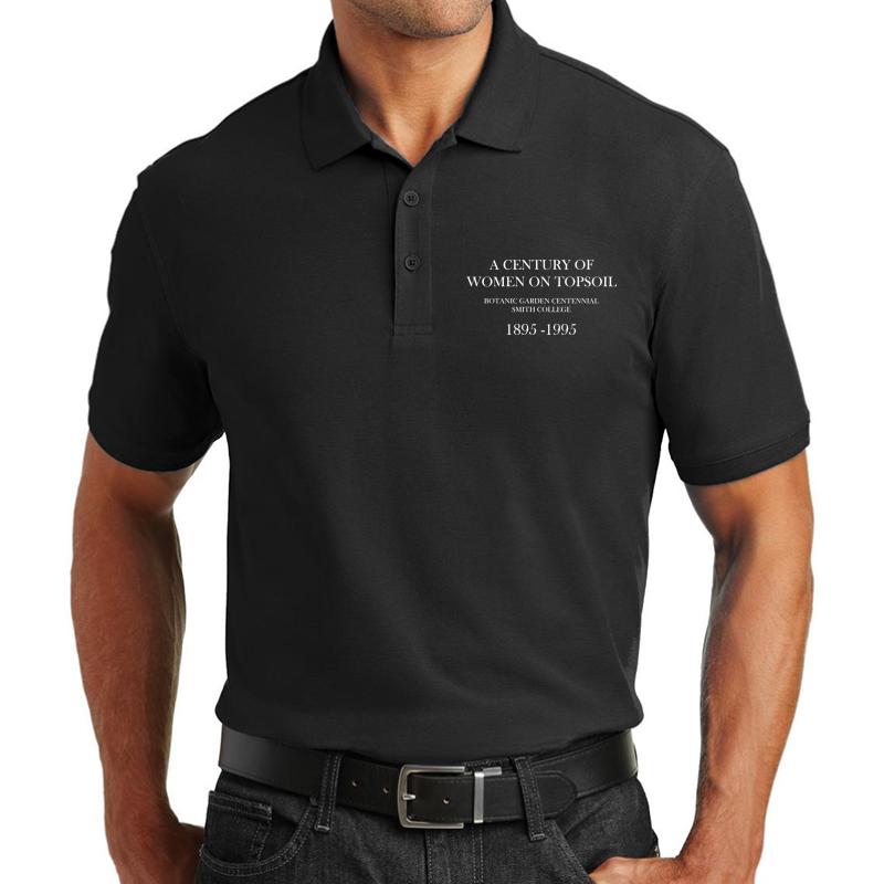 A Centuy Of Women On Topsoil Botanic Garden Centennial Smith College Unisex Polo Jersey Sport Shirt Men Black