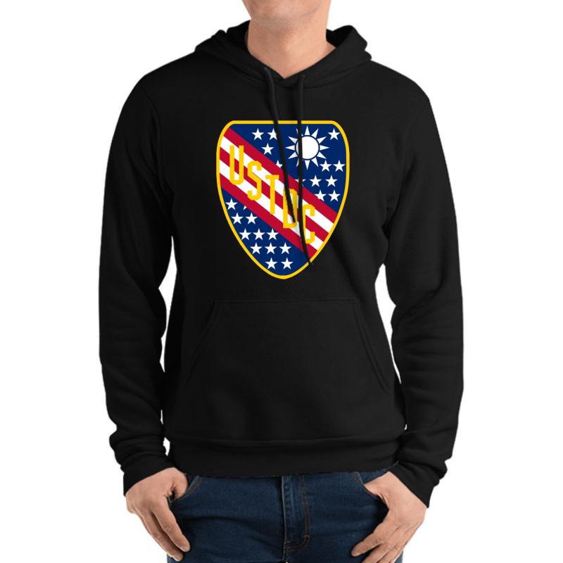 Us-Taiwan Defense Command Unisex Hooded Sweatshirt Men Black