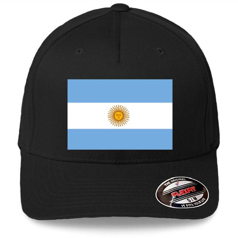 Argentina flag face mask - for true patriots Premium Flat Bill Snapback Caps