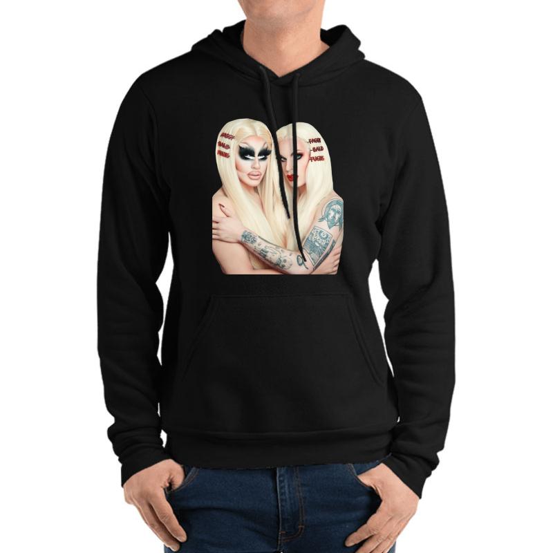 Trixie And Katya Book Unhhhh Unisex Hooded Sweatshirt Men Black