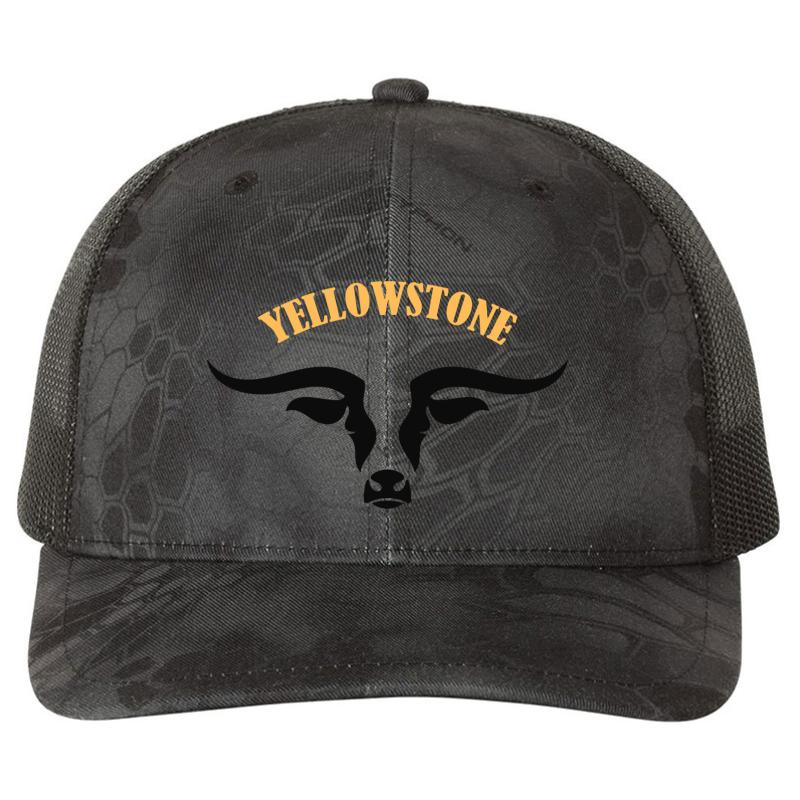 Yellowstone Dutton Ranch Richardson Premium Trucker Snapback Cap  Kryptek Typhon Black