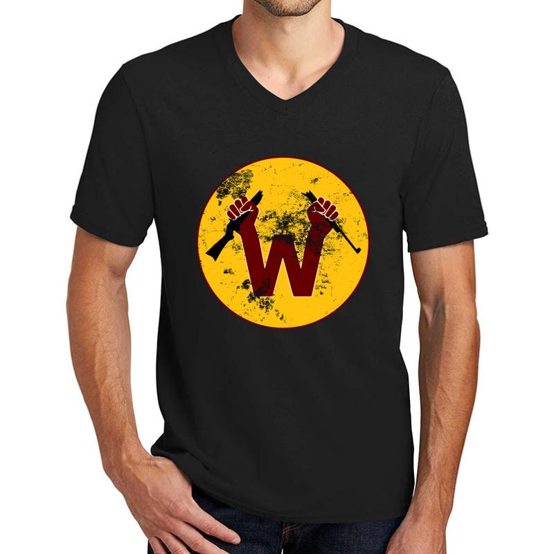 Washington Gun Takers Unisex V-Neck T-Shirt Men Black