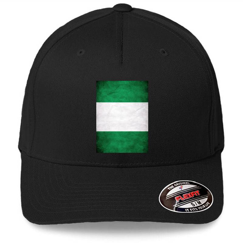 Nigeria | Nigerian Flag | National Flag of Nigeria Premium Flat Bill Snapback Caps