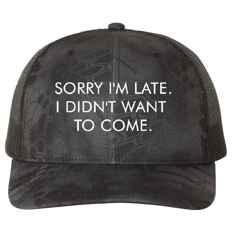 Funny Sorry I’m late I didn’t want to come Youth Hooded Sweatshirts