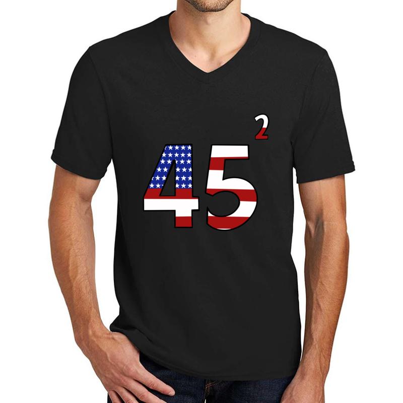 Trump 2020 Unisex V-Neck T-Shirt Men Black