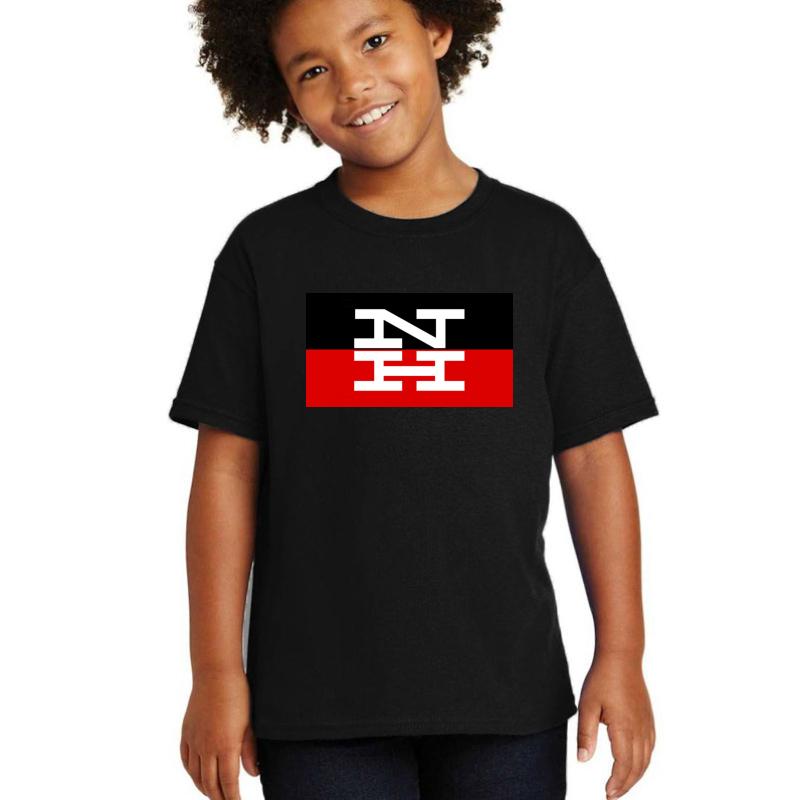 Vintage New Haven Railroad Youth T-Shirt Boy Black