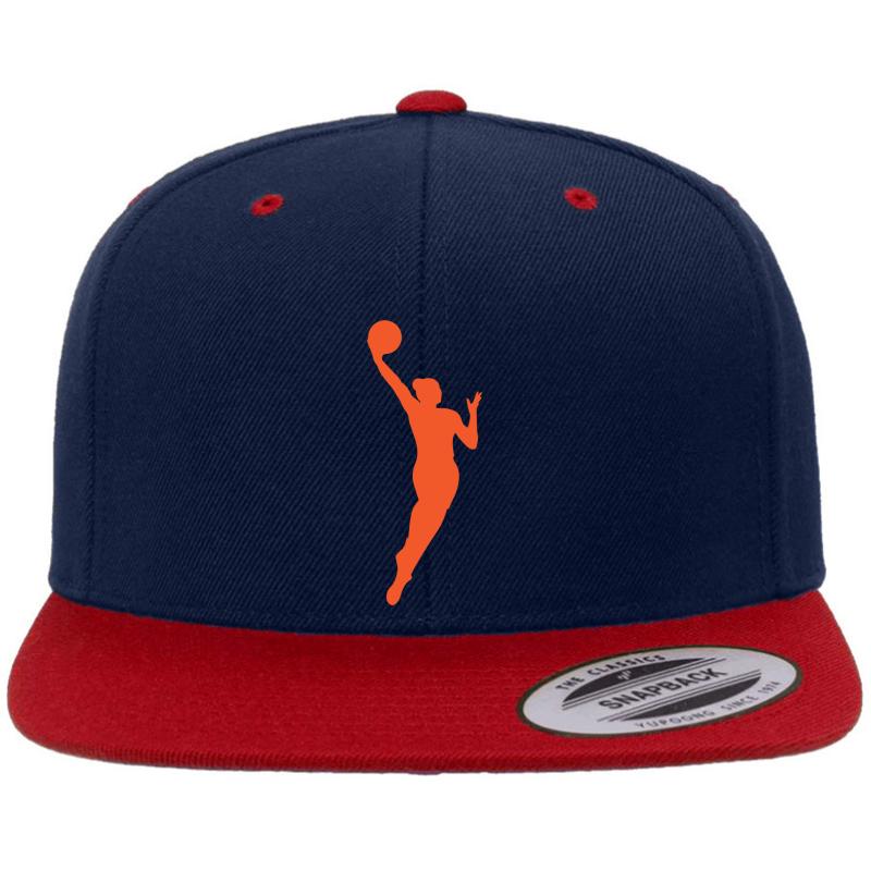 Wnba Basketball Premium Flat Bill Snapback Cap  Navy