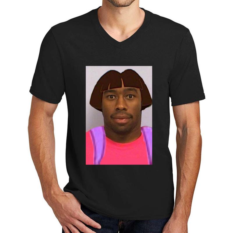 Tyler The Dora Tyler.The Creator - Unisex V-Neck T-Shirt Men Black