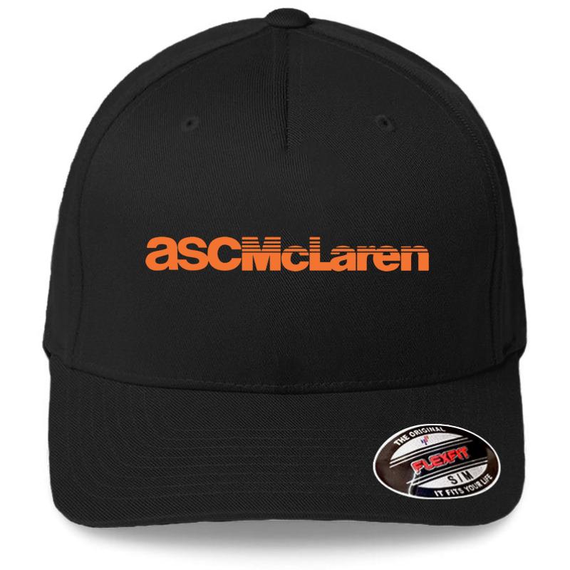 1985 Acs Mclaren 5.0 Sc Capri Flexfit Baseball Cap  Black