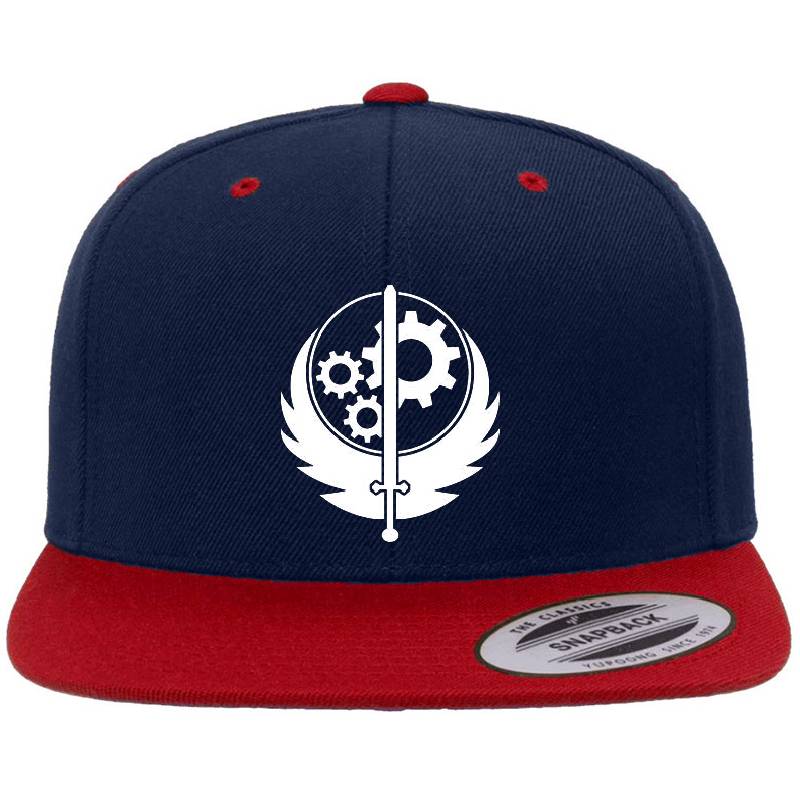 B O S White Flexfit Baseball Caps