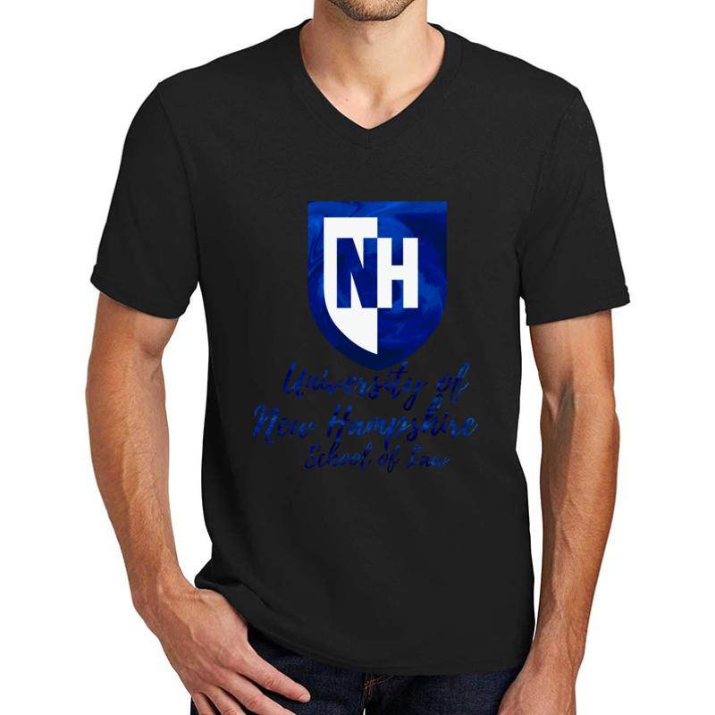 University Of New Hampshire ~ School Of Law Unisex V-Neck T-Shirt Men Black