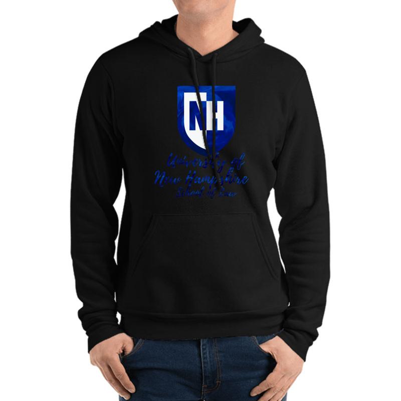 University Of New Hampshire ~ School Of Law Unisex Hooded Sweatshirt Men Black