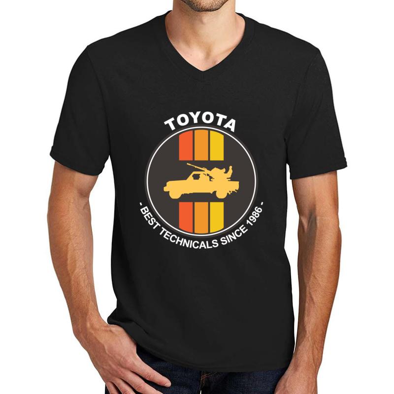 Toyota Technical Unisex V-Neck T-Shirt Men Black