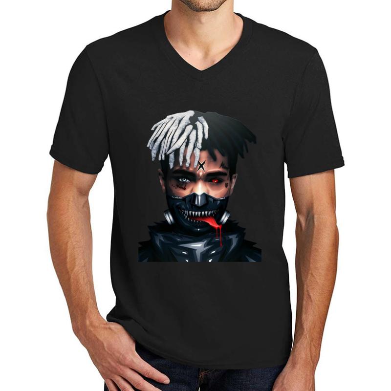 Xxxtentacion Unisex V-Neck T-Shirt Men Black