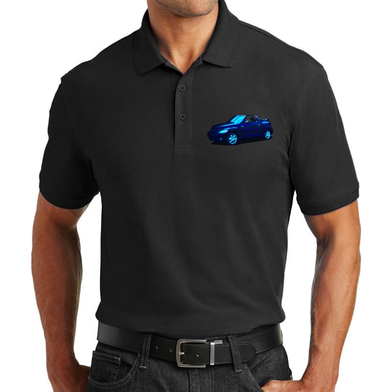 2005 Chrysler Pt Cruiser Convertible Unisex Polo Jersey Sport Shirt Men Black