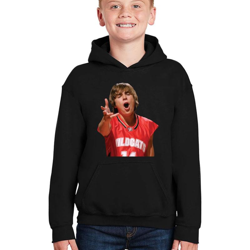 Troy- High School Musical Youth Hooded Sweatshirt Boy Black