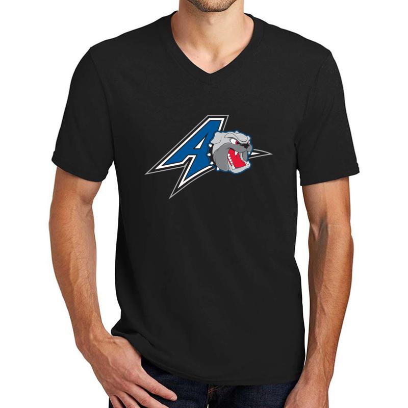 Unc Asheville Bulldogs Unisex V-Neck T-Shirt Men Black