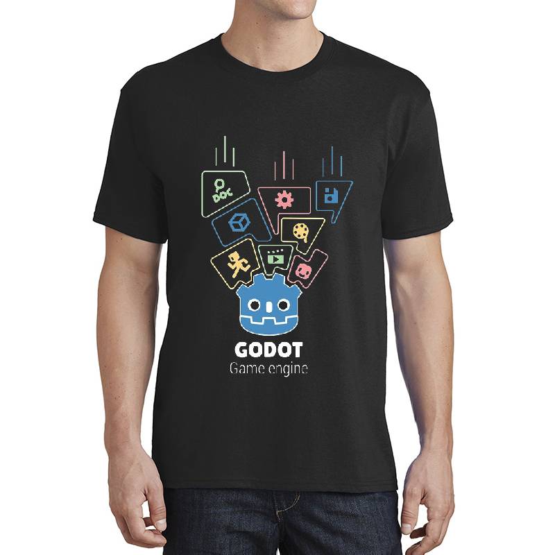 Godot Engine Design 3 Premium Flat Bill Snapback Caps