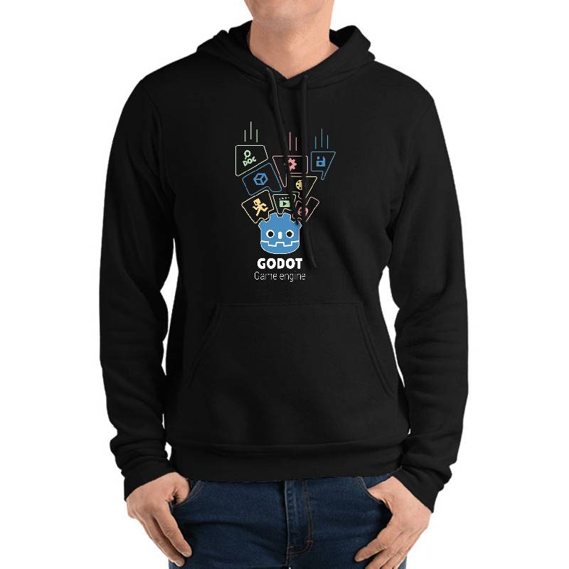 Godot Engine Design 3 Premium Flat Bill Snapback Caps